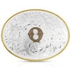 Montana Silversmiths Classic Western Oval Two-Tone Initial Belt Buckle - Q -Gates Shop 2000396058 040 P1