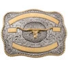 Nocona Men's Two-tone Longhorn Belt Buckle -Gates Shop 290454 03 P1