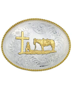 Montana Silversmiths Christian Cowboy Western Belt Buckle